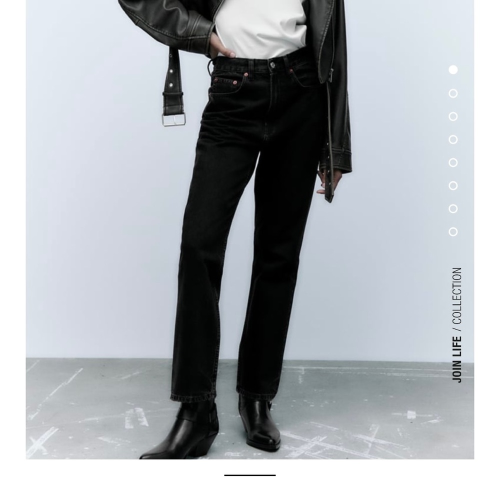 Zara TRF Straight Leg Jeans